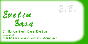 evelin basa business card